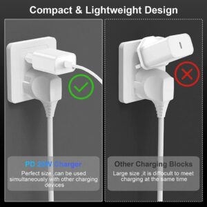 Jeenek iPhone 14 13 Schnellladegerät [MFi zertifiziert] mit 2m Apple Original Kabel