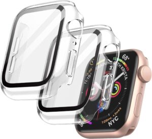 JETech Hülle mit Displayschutz für Apple Watch SE/Series 6/5/4 - 44mm, 2 Stück