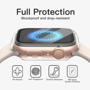 JETech Hülle mit Displayschutz für Apple Watch SE/Series 6/5/4 - 44mm, 2 Stück