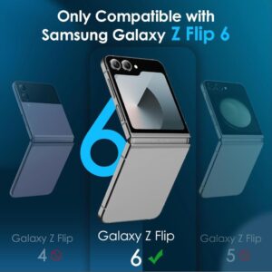 JETech Front Schutzfolie für Samsung Galaxy Z Flip 6, Gehärtetes Glas Displayschutz - 3 Stück