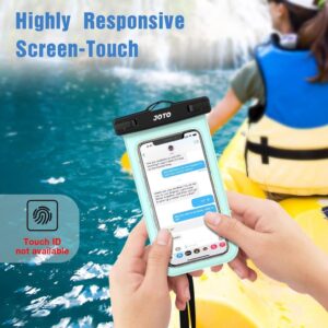 JOTO 2 Stück Wasserdicht Handyhülle Waterproof Phone Case IPX8 für iPhone und Galaxy bis 7 Zoll - Grün