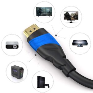 KabelDirekt 4K & 8K HDMI-Kabel – 2m – Universell einsetzbar für jedes HDMI Setup