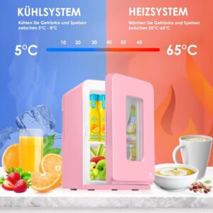 KESSER® 2in1 Mini Kühlschrank Kühlbox 15 Liter mit Kühl- und Heizfunktion - Perfekt für unterwegs