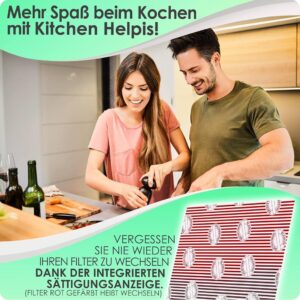 Kitchen Helpis® Dunstabzugshaube Flachfilter - Universal und 100% kompostierbar