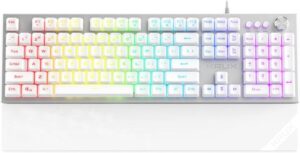 KRUX Frost Silver-White RGB Gaming Tastatur - Dein ultimativer Gaming-Partner