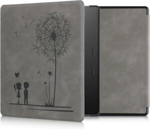 kwmobile Hülle kompatibel mit Amazon Kindle Oasis 10. Generation - Kunstleder Cover mit Pusteblume Love Design