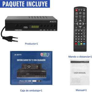 LALALUYE DVB-T HD Decoder - Full HD 1080p terrestrischer digitaler TV-Tuner