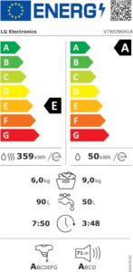 LG Electronics V7WD96H1A Waschtrockner: Waschen und Trocknen in einem Gerät