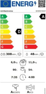 LG W4WR70E6Y Waschtrockner: 11kg Waschen, 6kg Trocknen mit AI Direct Drive und Wärmepumpentechnologie