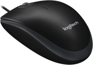 Logitech B100 Optische Maus - Perfekte Ergonomie für jeden PC und Mac