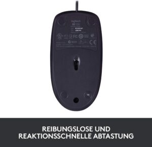 Logitech B100 Optische Maus - Perfekte Ergonomie für jeden PC und Mac