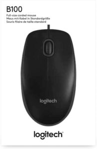 Logitech B100 Optische Maus - Perfekte Ergonomie für jeden PC und Mac