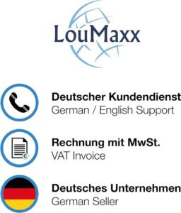 LouMaxx Antirutschmatte Waschmaschine 4er Set - Rutschfeste Antivibrationsmatte Made in Germany