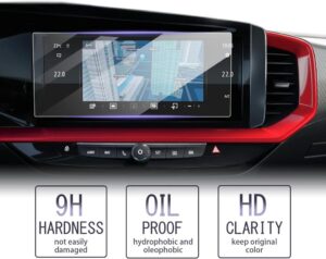 LUWU Displayschutzfolie für Opel Mokka B/Mokka-e/Astra L/Grandland 2022+ | Transparente Navigation Schutzfolie aus gehärtetem Glas | 10 Zoll