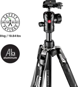 Manfrotto Befree Advanced Reisestativ mit Hebelverschluss - Tragbar und kompakt für DSLR und spiegellose Kameras