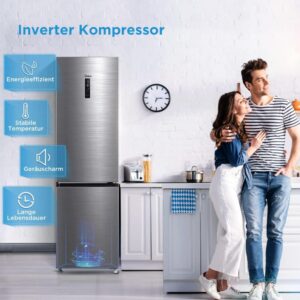 Midea MDRB521MGA46O Kühl-/Gefrierkombination - Energieeffizient und Leise