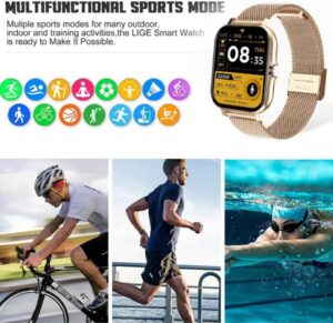 Multifunktionale Smartwatch für Männer und Frauen mit 1.83 Zoll Display und IP67 Wasserdichtigkeit