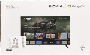 NOKIA 32 Zoll Google TV FHD mit WLAN und Triple Tuner DVB-C/S2/T2 - FN32GE320