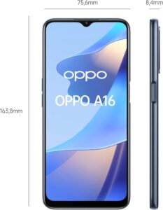 OPPO A16 3GB/32GB Negro (Crystal Black) Dual SIM CPH2269 - Leistungsstarkes Smartphone für alle Träger