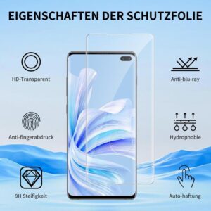 Panzerglas Schutzfolie für Samsung Galaxy S10 Plus - 2er Pack