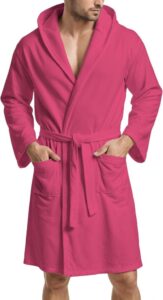 PETTI Artigiani Italiani Unisex Bademantel in Fuchsie, Größe S