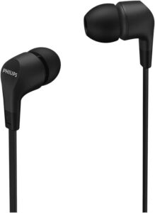 Philips Kopfhörer In Ear E1105BK/00 mit Inline-Fernbedienung: Klare Töne und bequemer Sitz