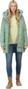 Regatta Damen Pamelina Baffled/Quilted Jackets 20 Basil - Stilvolle und warme Winterjacke