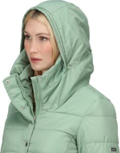 Regatta Damen Pamelina Baffled/Quilted Jackets 20 Basil - Stilvolle und warme Winterjacke