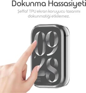 Rongep Kompatibel mit Xiaomi Mi Band 8 Pro Stoßfeste Silikonhülle