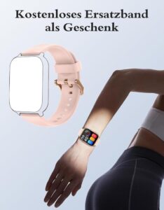 RUIMEN Smartwatch mit Telefonfunktion und umfangreichen Fitnessfunktionen