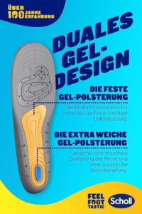 Scholl GelActiv Einlegesohlen Work für Arbeitsschuhe in 40-46,5 – Für stark beanspruchte Füße