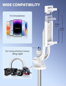 179CM Handy Stativ von SelfieShow - Aluminium Handystativ mit Fernbedienung und erweiterbarer All-in-1 Selfie Stick