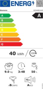 Siemens WG44B2A40 iQ700 Smarte Waschmaschine - Intelligente Dosierung und Energieeffizienz