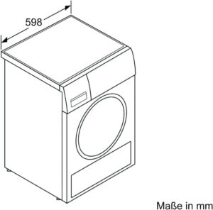 Siemens WQ33G2D40 Wärmepumpentrockner iQ500 mit 8 kg Kapazität und Energieeffizienzklasse A+++