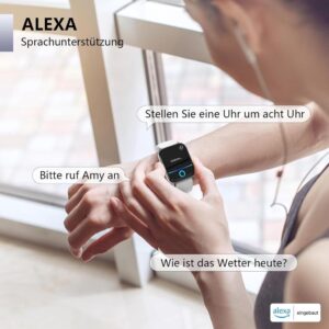 Smartwatch Damen mit Telefonfunktion und Alexa - Die perfekte Fitnessuhr für einen aktiven Lifestyle