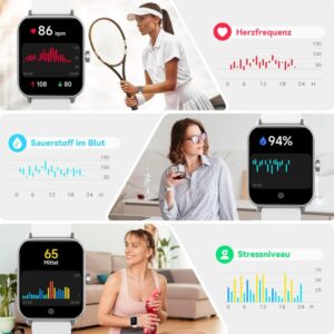 Smartwatch Damen mit Telefonfunktion und Alexa - Die perfekte Fitnessuhr für einen aktiven Lifestyle