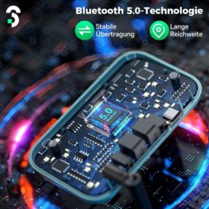 3-in-1 Bluetooth 5.0 Sender Empfänger von SOOMFON - Perfekt für TV, PC und Stereoanlage