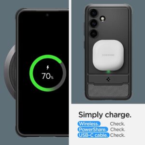 Spigen Rugged Armor Hülle für Samsung Galaxy S24 - Ultimativer Schutz in stilvollem Schwarz
