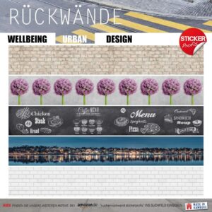 StickerProfis Küchenrückwand selbstklebend in Glasoptik - Pusteblume Design