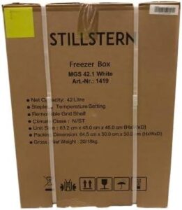 Stillstern Mini Gefrierschrank (42L) - Ideal für Camping, Büro und kleine Haushalte