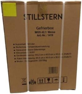 Stillstern Mini Gefrierschrank (42L) - Ideal für Camping, Büro und kleine Haushalte