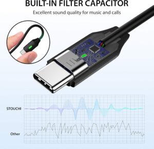 Stouchi USB C Kopfhörer Adapter - Perfekter Audio-Genuss für Deine USB C Geräte