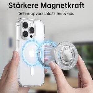 Syncwire Handy Ring Halterung Magnetisch für MagSafe in Glitzersilber