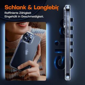 TAURI 3 in 1 Handyhülle für iPhone 15 Pro Max: Komplettschutz, der Eleganz trifft