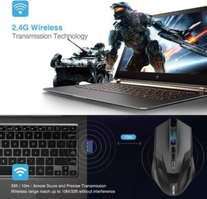 TECKNET Raptor 2.4G Kabellose Gaming Maus: Dein neuer Gaming-Partner