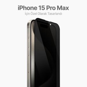 TEKNOFT Ghost Screen Protector für iPhone 15 Pro Max - Extra verstärkter Vollschutz und Privatsphäre