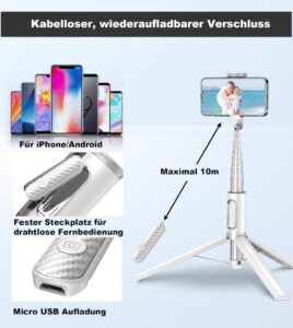 TONEOF 152CM Selfie Stick Stativ: Ihr perfekter Begleiter für beeindruckende Fotos und Videos