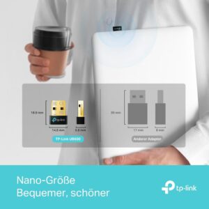 TP-Link UB500 Nano USB Bluetooth 5.0 Adapter Dongle für PC und Laptop