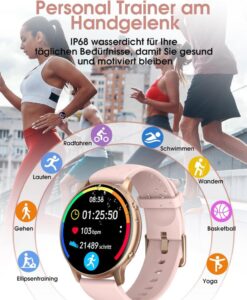 TUYOMA Smartwatch für Damen - Dein zuverlässiger Begleiter für Fitness und Gesundheit