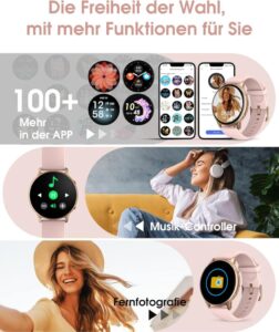 TUYOMA Smartwatch für Damen - Dein zuverlässiger Begleiter für Fitness und Gesundheit